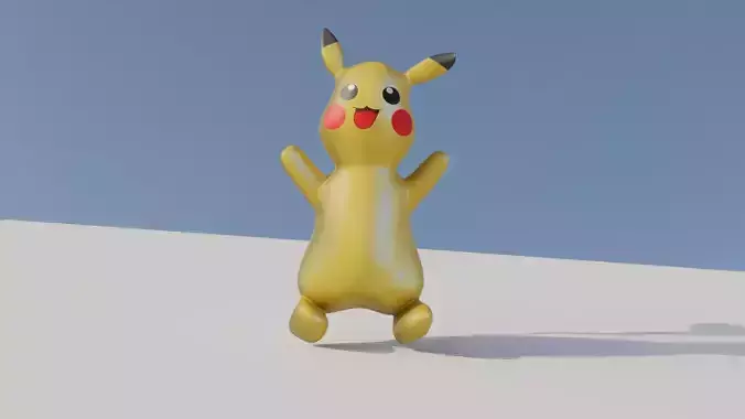Inflatable rubber Pokemon pikachu