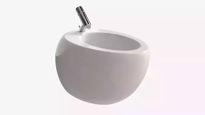 Laufen Ilbagnoalessi Wall-Hung Bidet 3D model