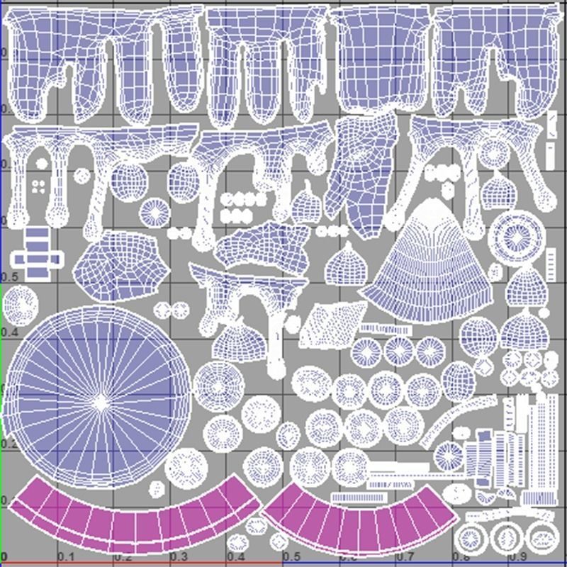 Cake Sweet Low-poly 3D model_10