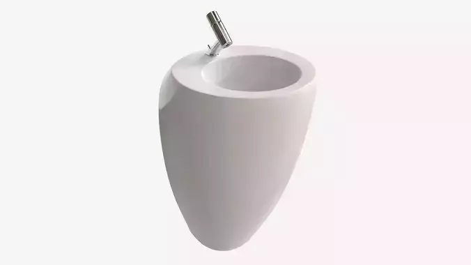 Laufen Ilbagnoalessi Washbasin With Integrated Pedestal