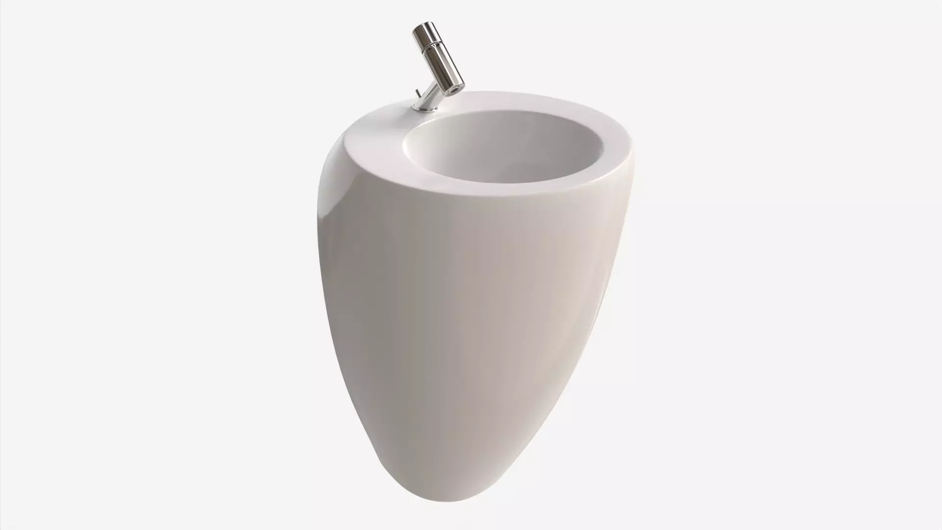 Laufen Ilbagnoalessi Washbasin With Integrated Pedestal 3D model_0