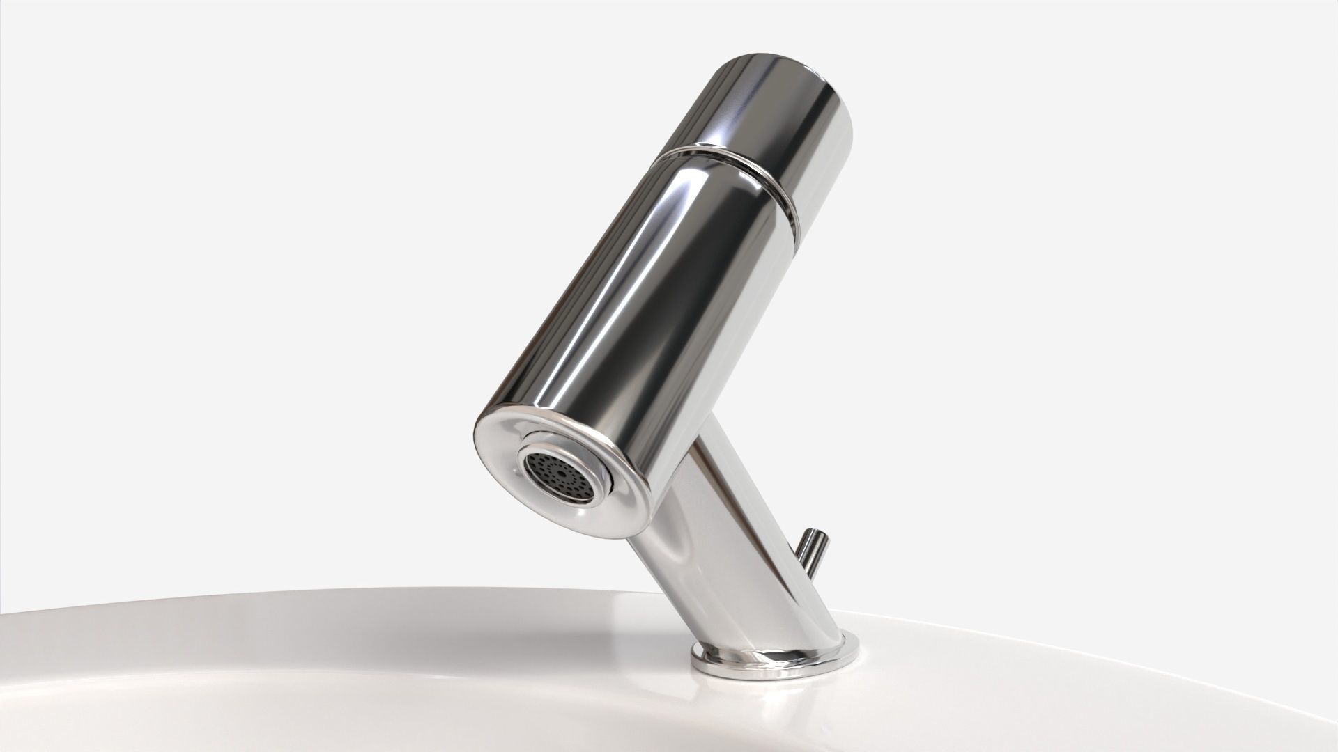 Laufen Ilbagnoalessi Washbasin With Integrated Pedestal 3D model_3