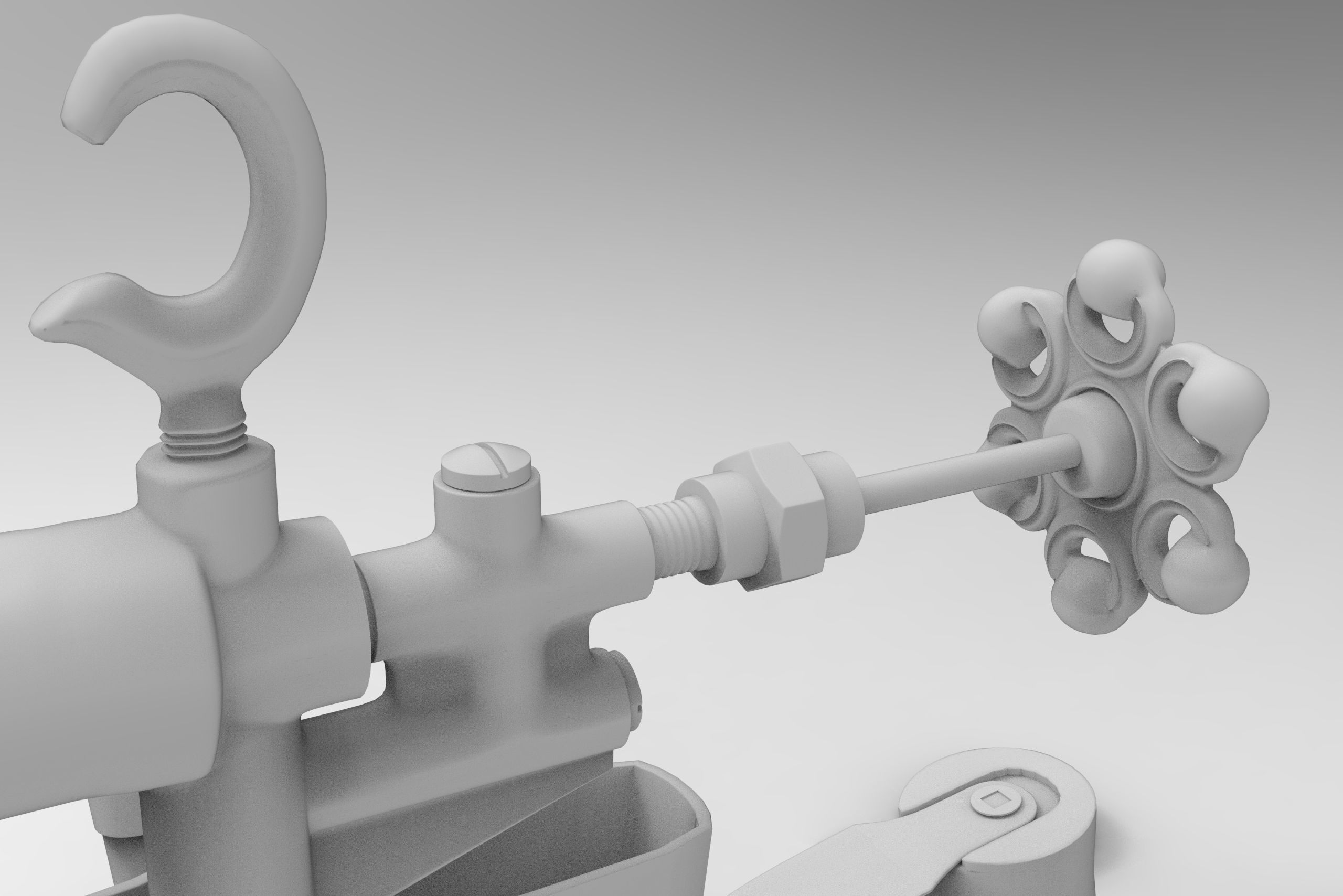 Blowtorch electric kettle 3D model_1