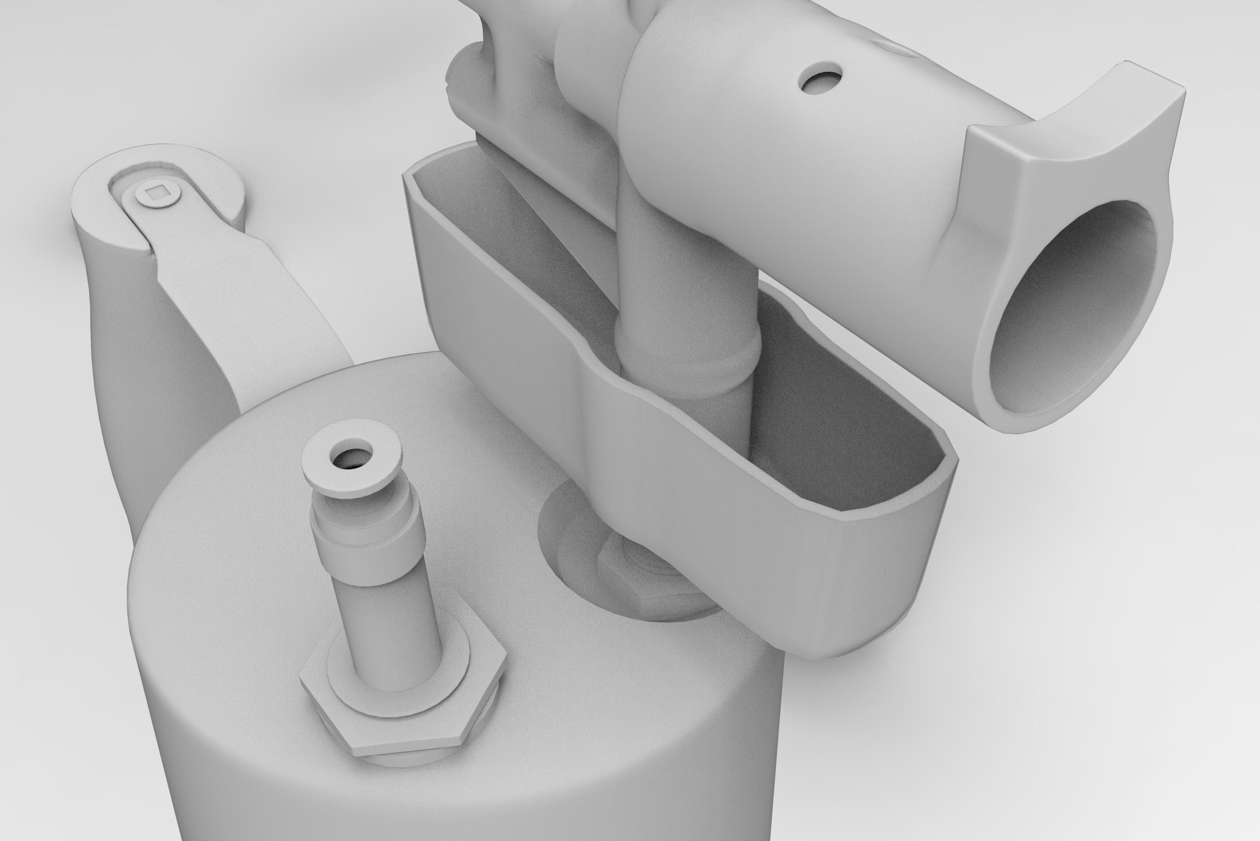 Blowtorch electric kettle 3D model_2