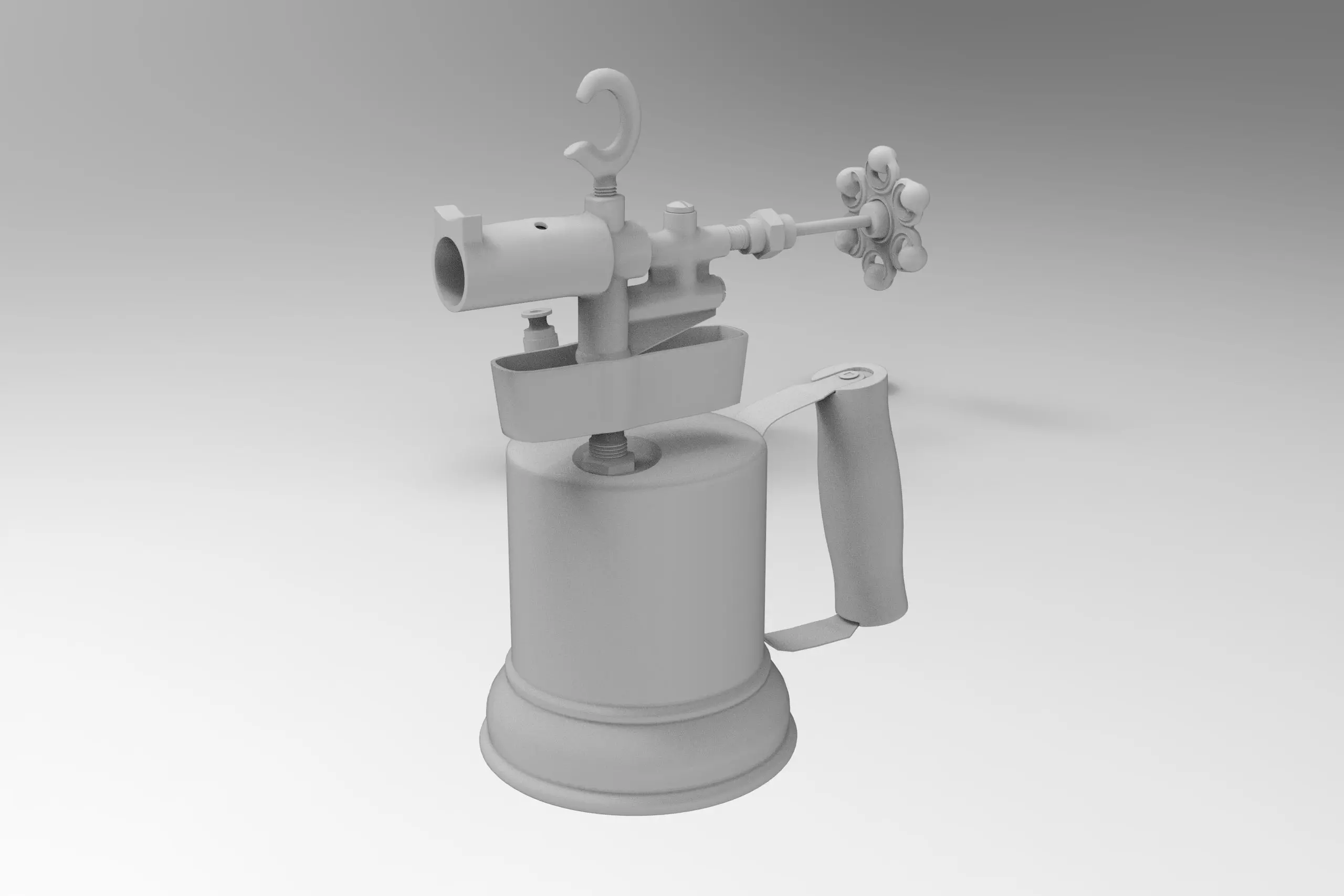 Blowtorch electric kettle 3D model_0