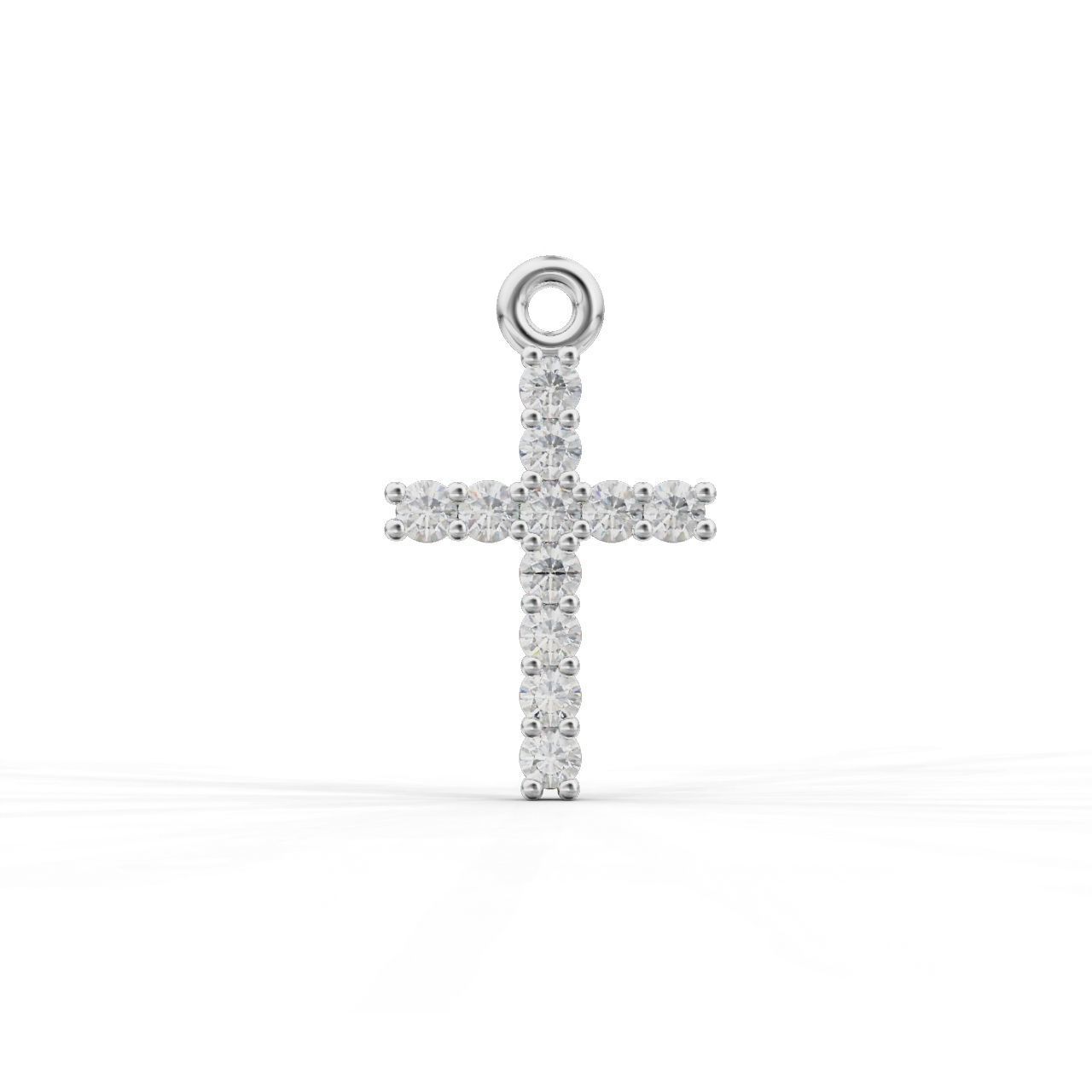 Cross-Pendant-Necklaces diamond cross pendant 3D Model Collection_20