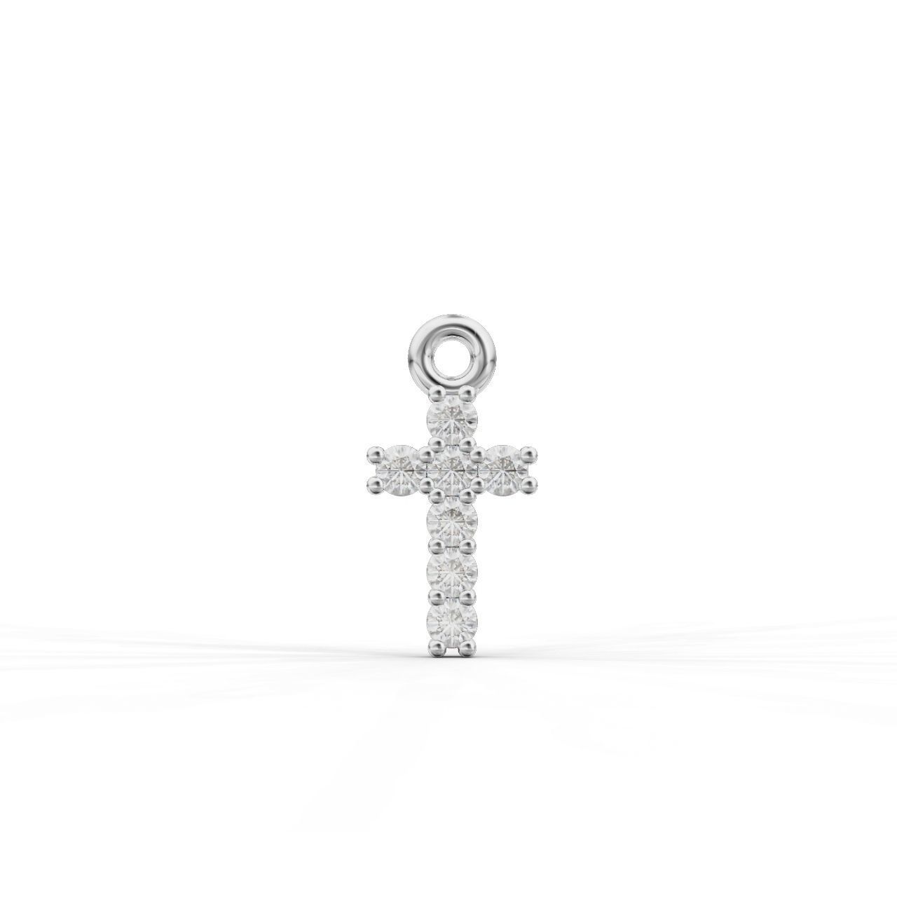 Cross-Pendant-Necklaces diamond cross pendant 3D Model Collection_23