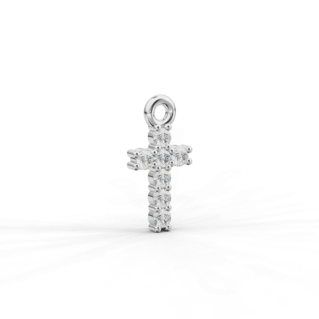 Cross-Pendant-Necklaces diamond cross pendant 3D Model Collection_24