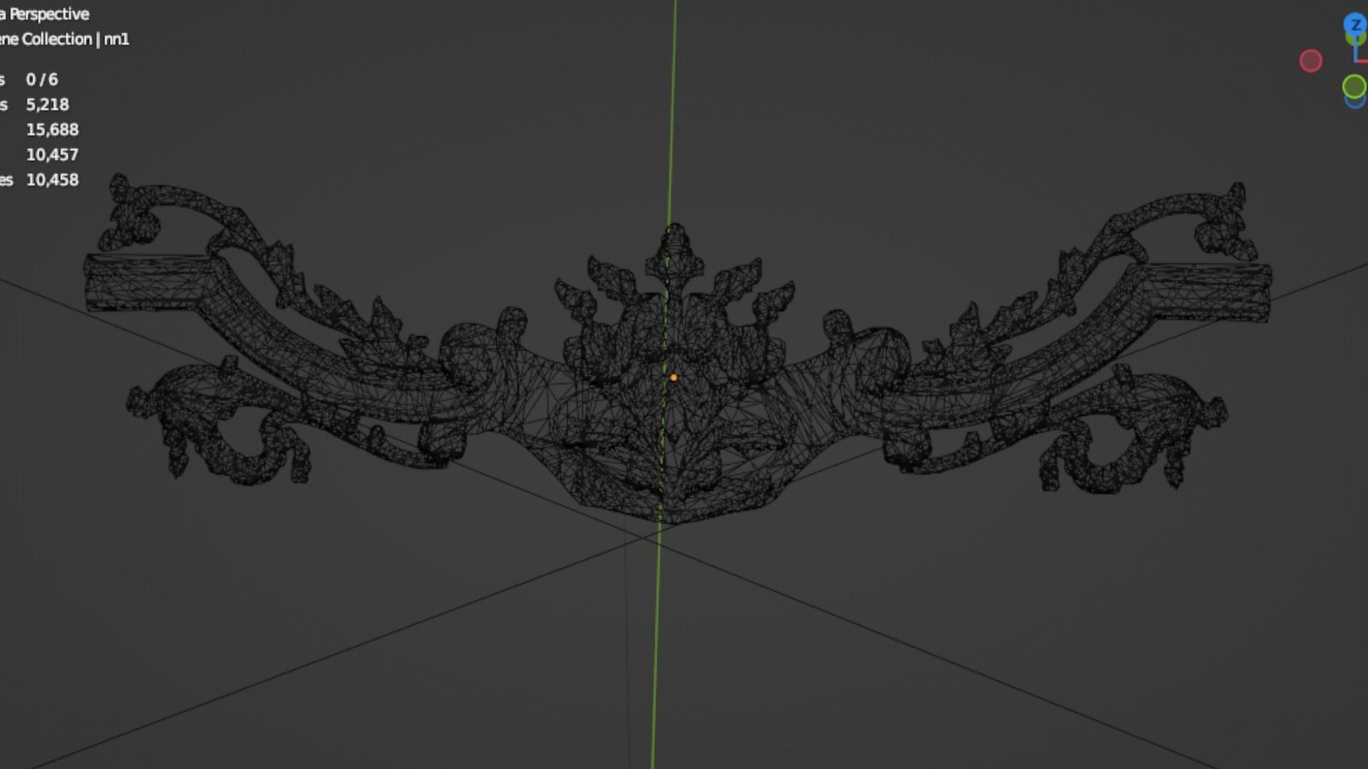 Classic decor ornament 233 3D model_5