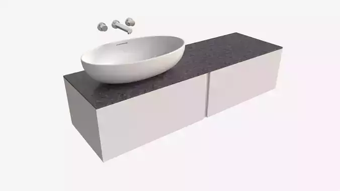 Laufen Ilbagnoalessi Bowl Washbasin With Overflow 3D model