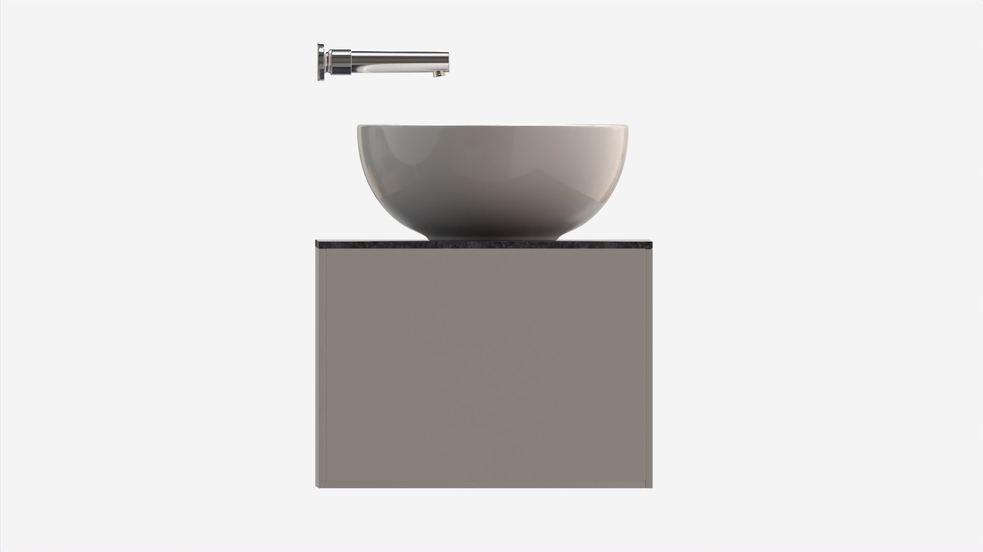 Laufen Ilbagnoalessi Bowl Washbasin With Overflow 3D model_5