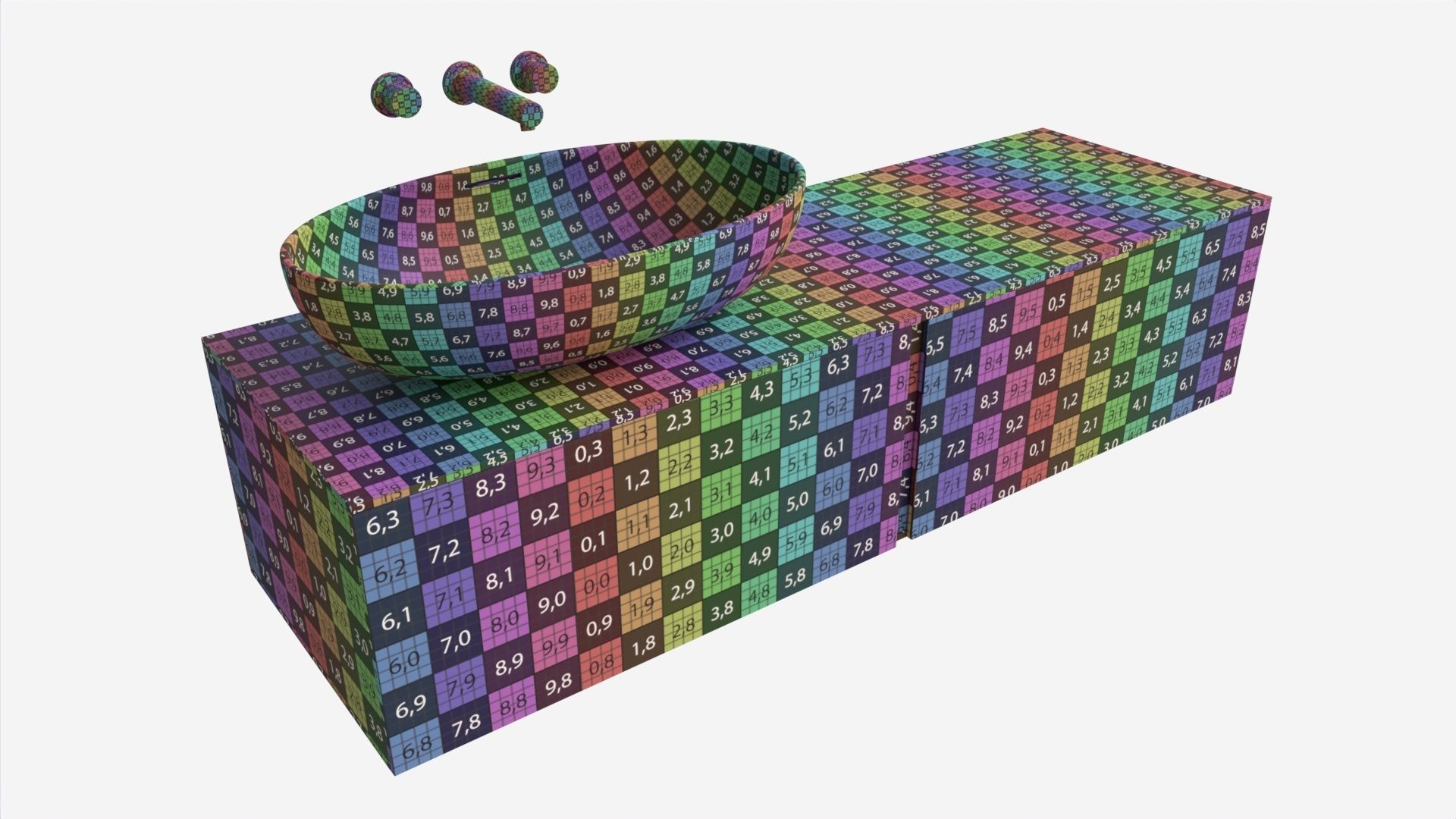 Laufen Ilbagnoalessi Bowl Washbasin With Overflow 3D model_7