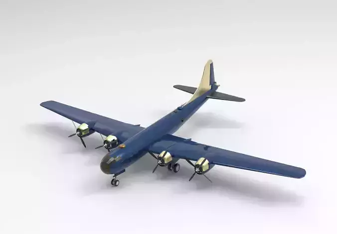 B-29 Superfortress blue 3D model