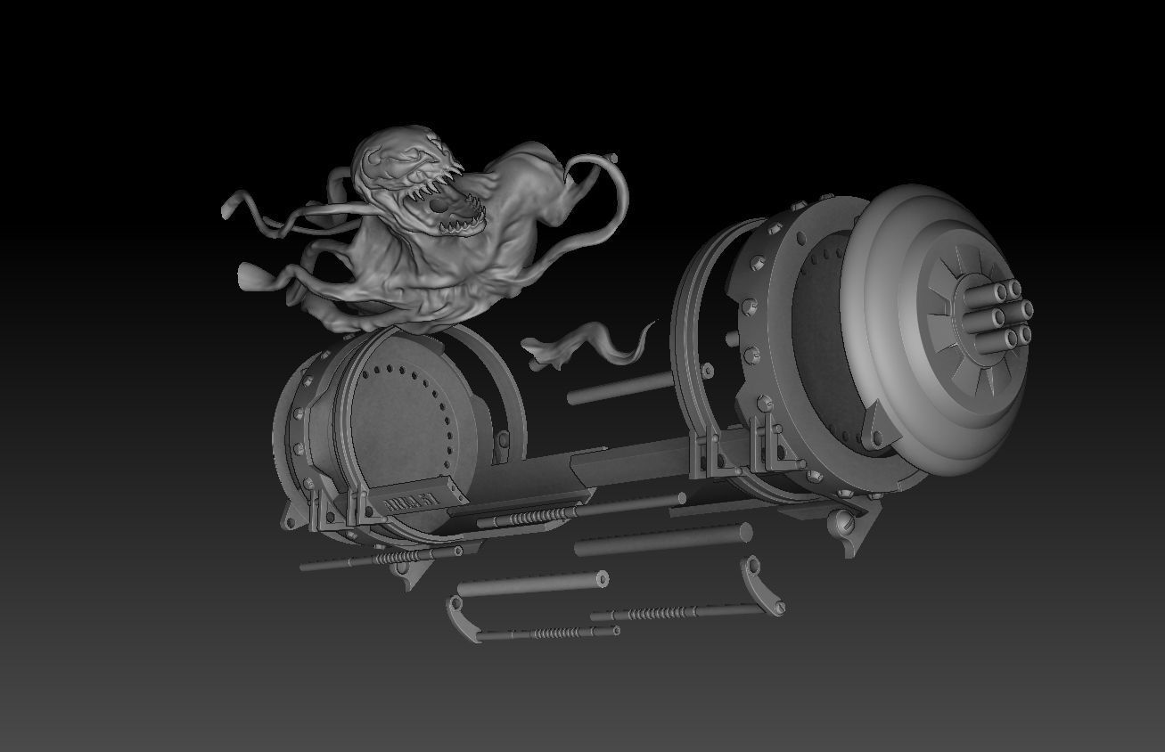 Venom 3D modeling print files 3D print model_27