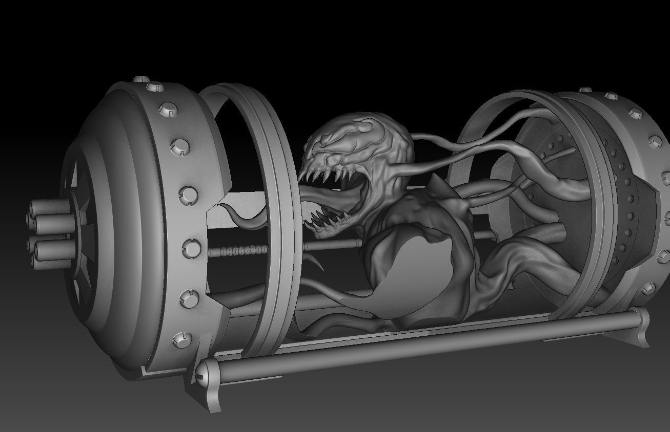Venom 3D modeling print files 3D print model_15