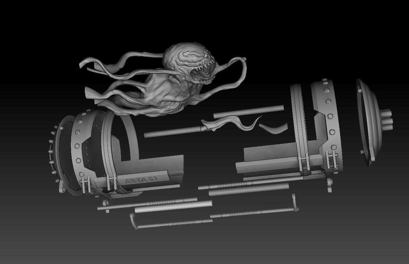 Venom 3D modeling print files 3D print model_23