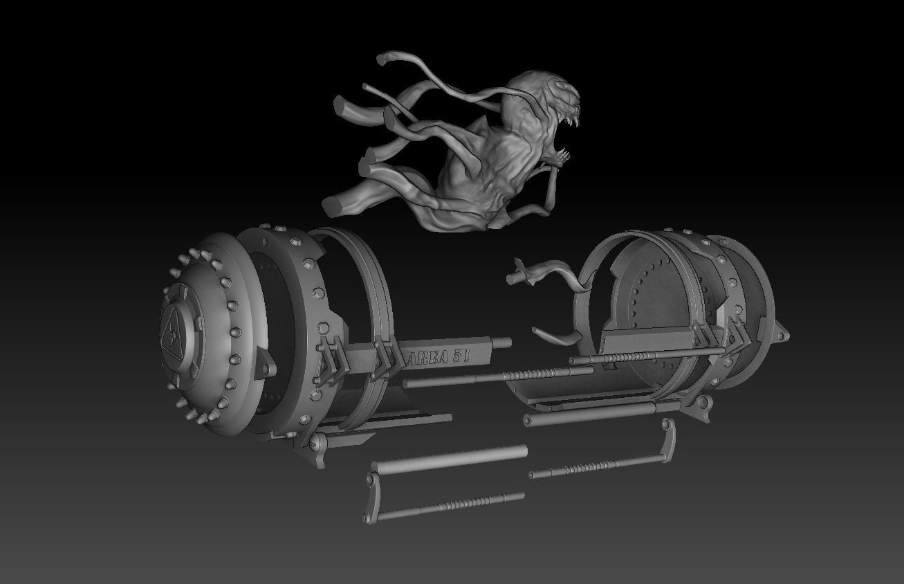 Venom 3D modeling print files 3D print model_22