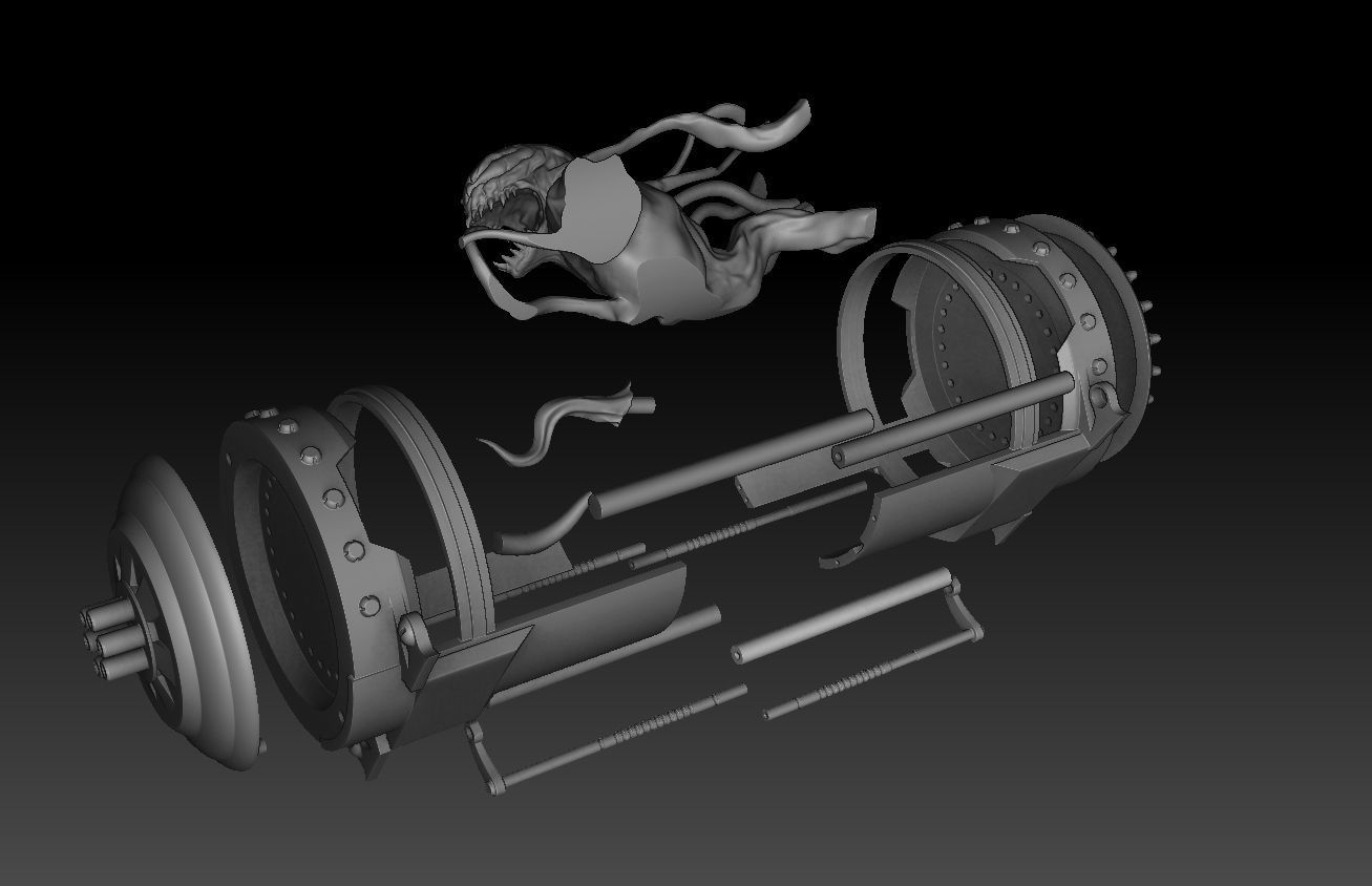 Venom 3D modeling print files 3D print model_28