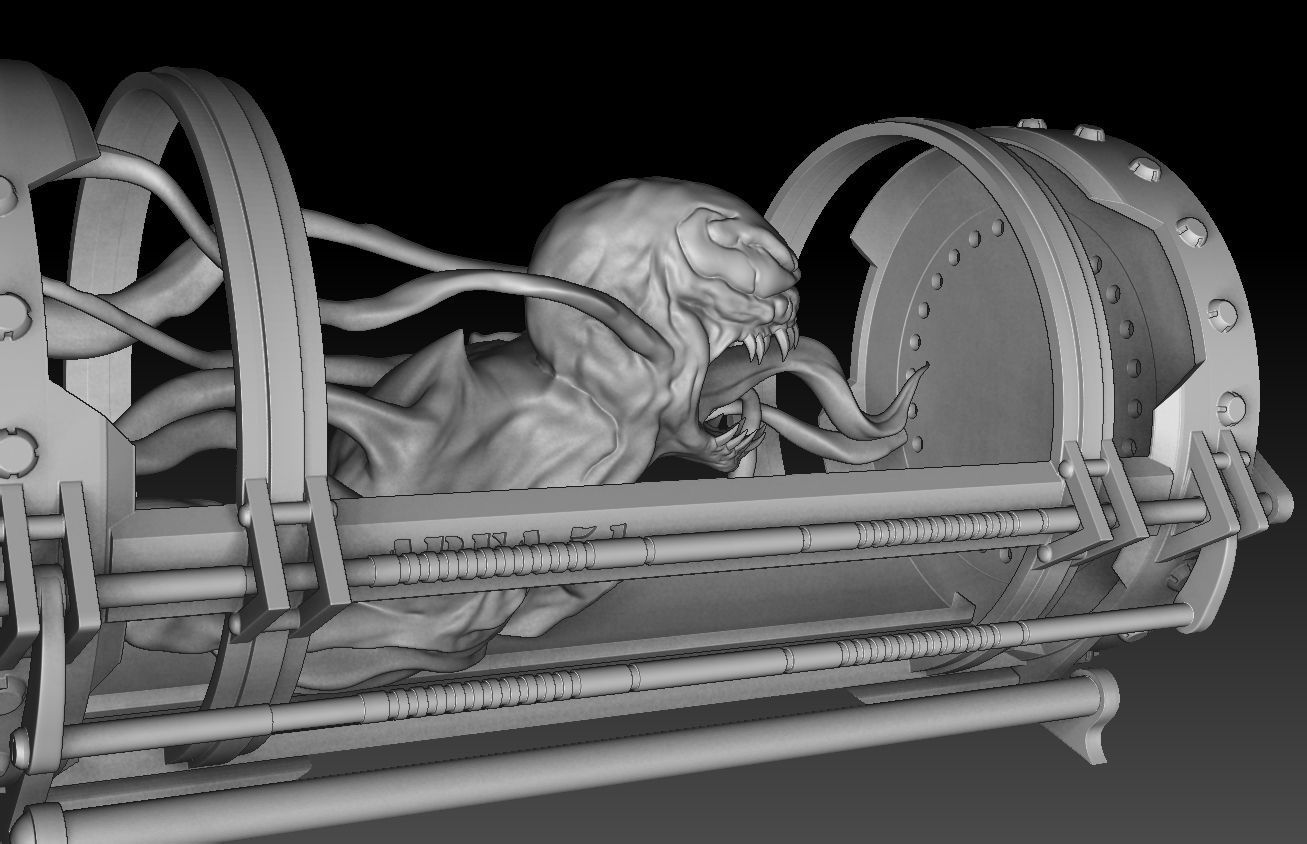 Venom 3D modeling print files 3D print model_10