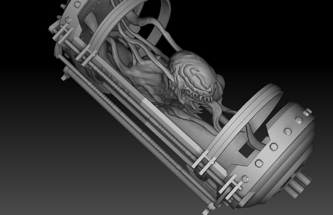 Venom 3D modeling print files 3D print model_18