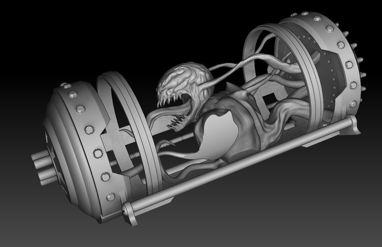 Venom 3D modeling print files 3D print model_13