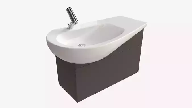 Laufen Ilbagnoalessi Vanity Washbasin 900 02 3D model