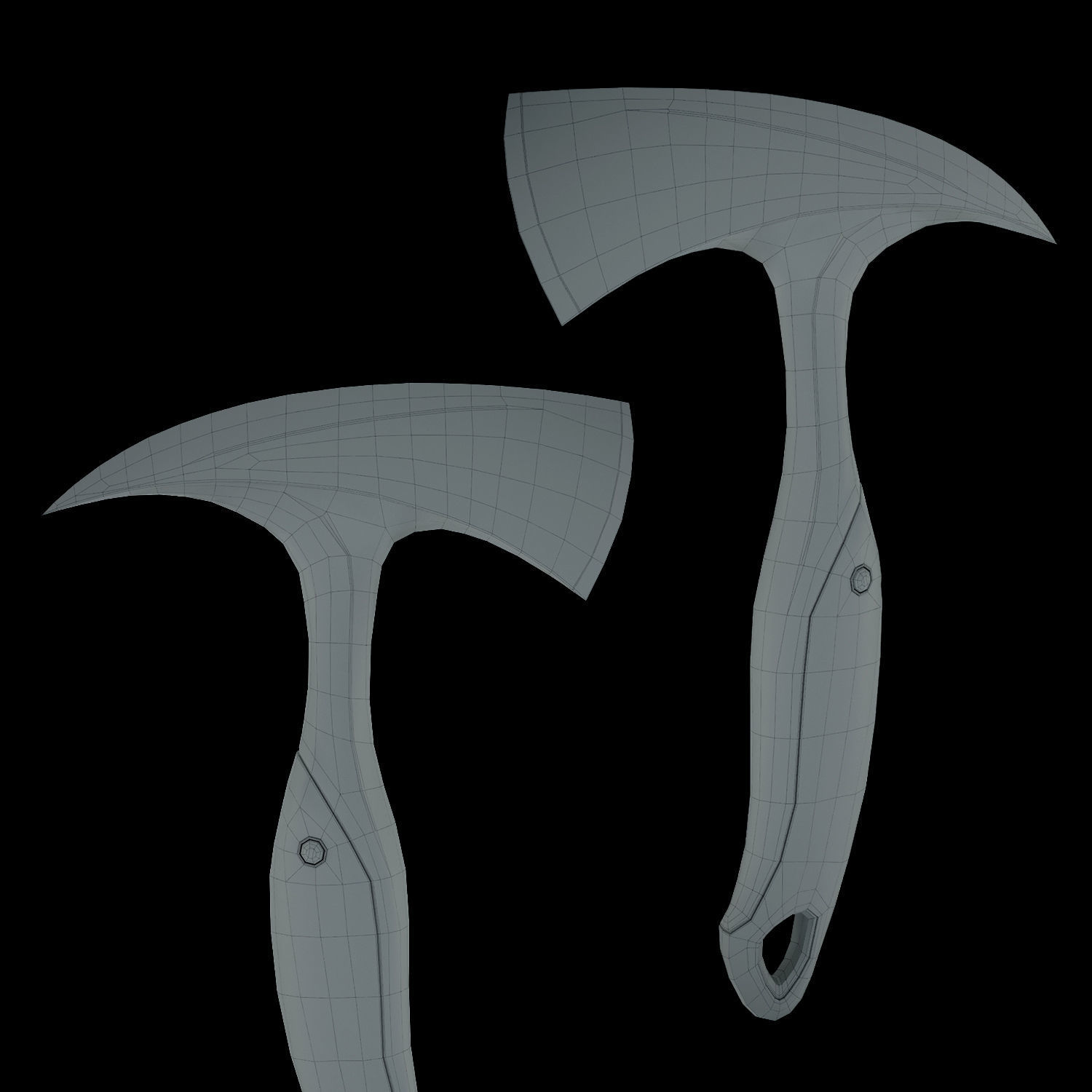 Iron Axe 3D model_1