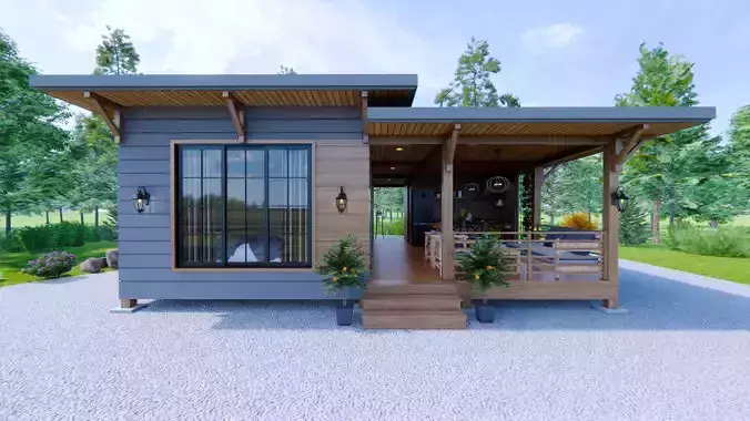 Tiny House Design- Farm House 3D model