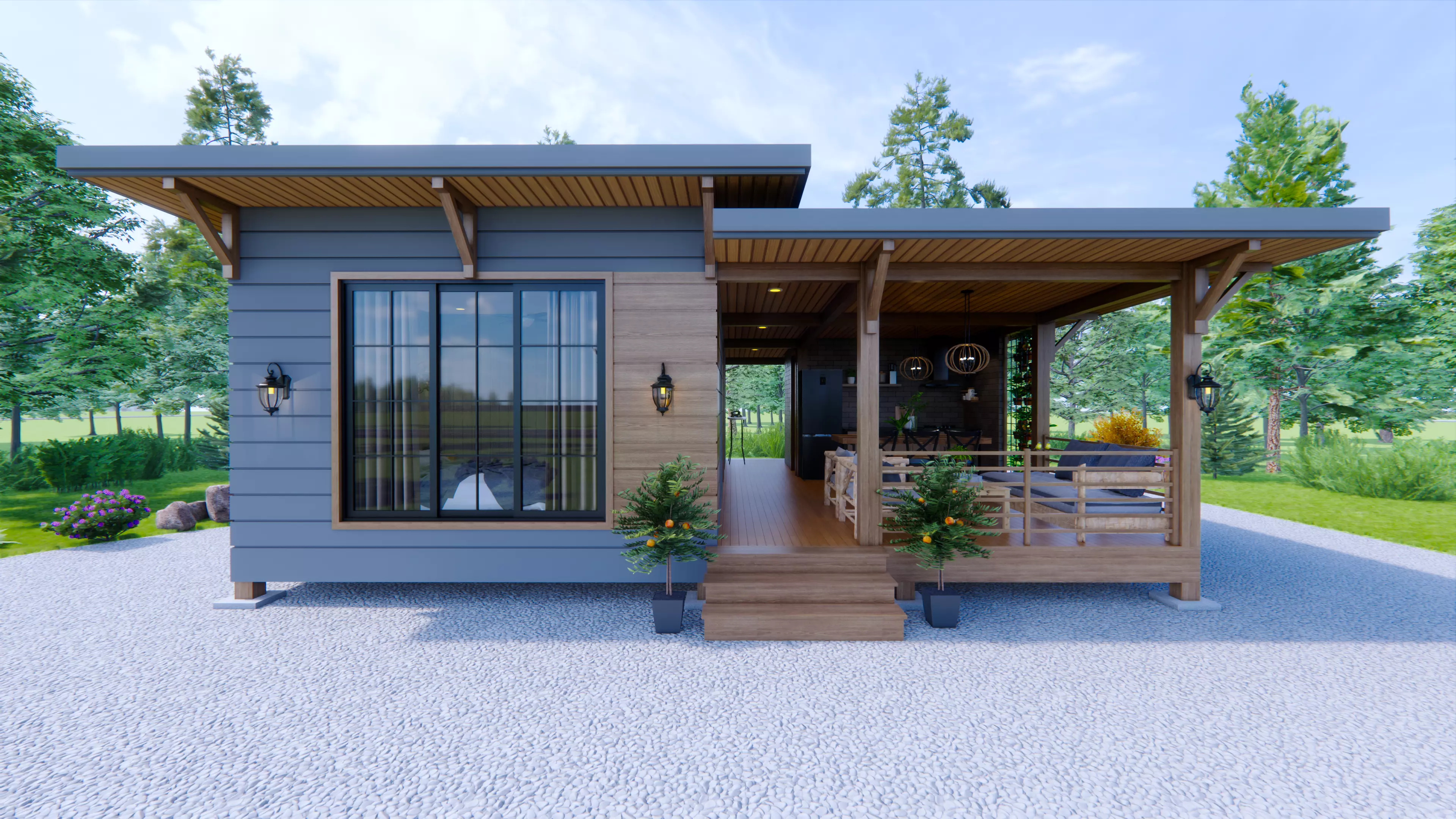 Tiny House Design- Farm House 3D model_0
