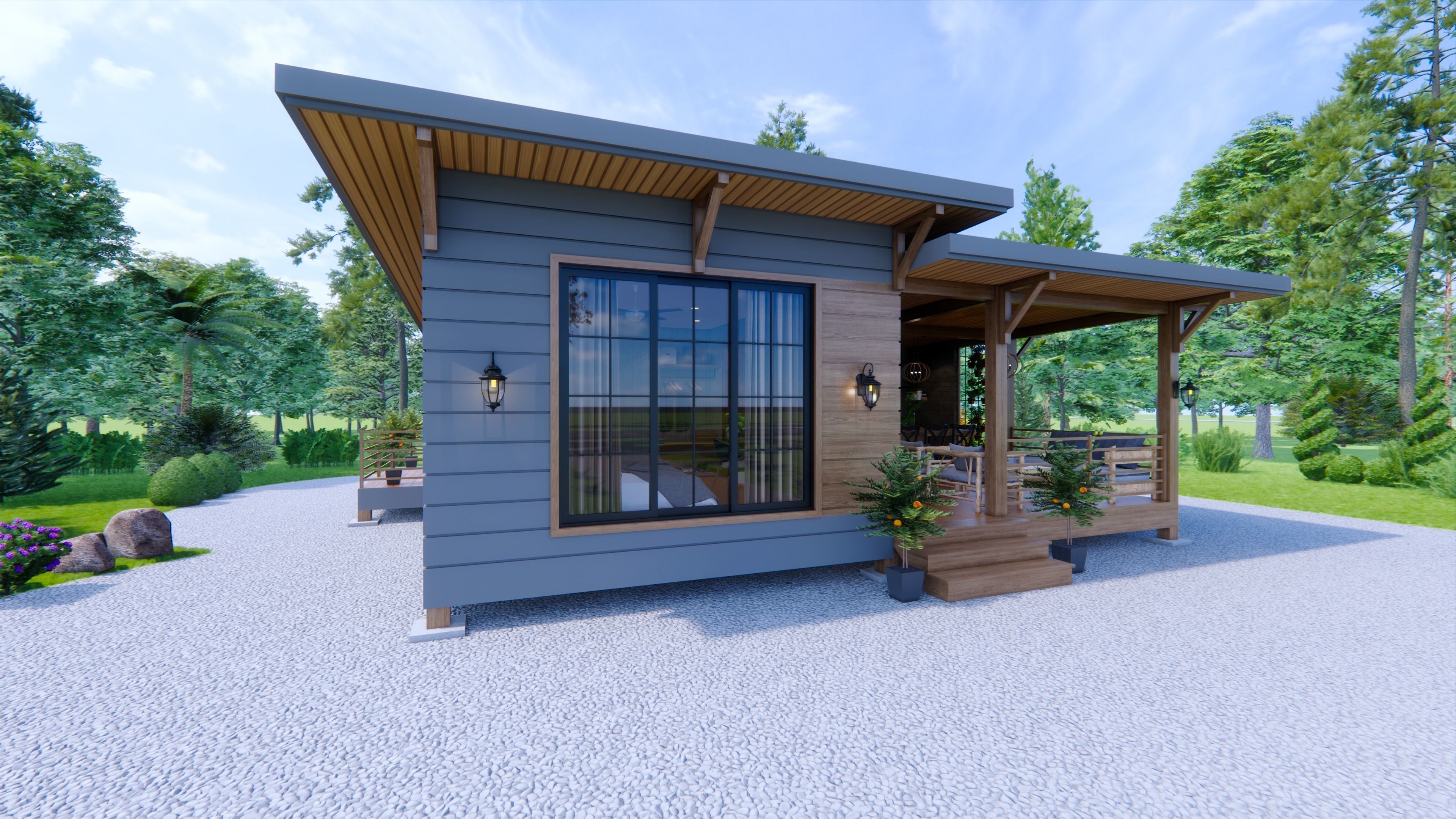 Tiny House Design- Farm House 3D model_1