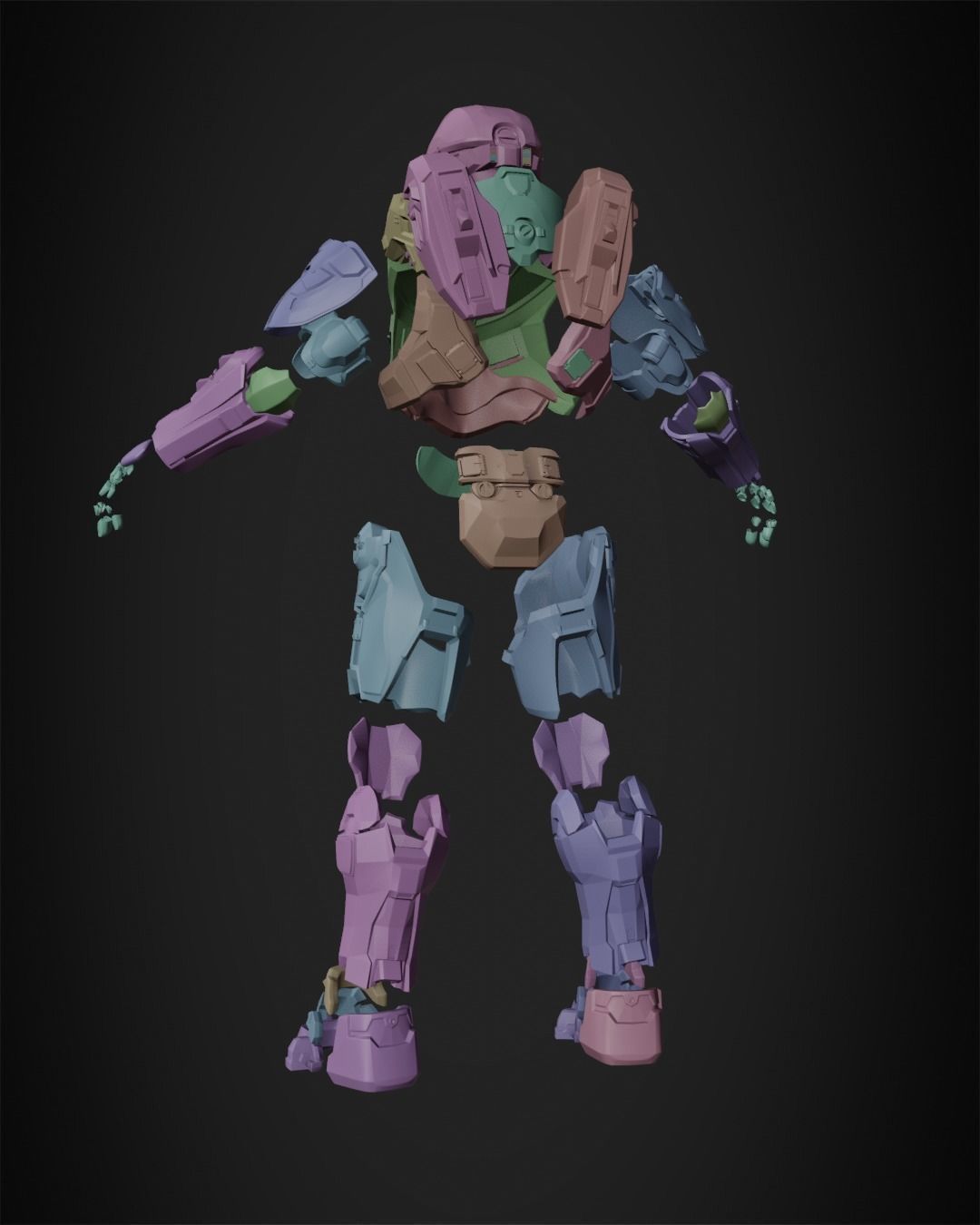Halo 5 Master Chief full Armor for Cosplay 3D print model_13