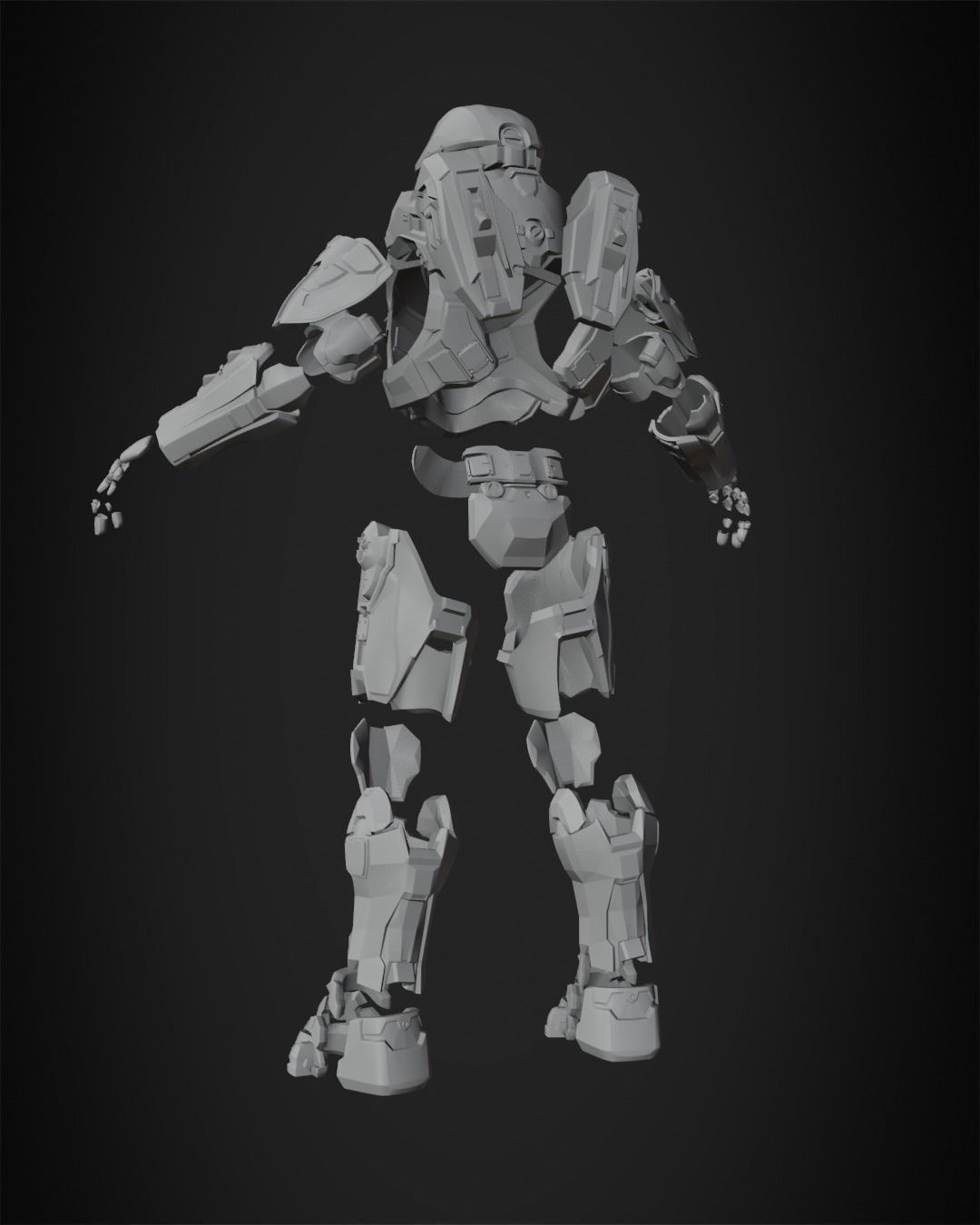 Halo 5 Master Chief full Armor for Cosplay 3D print model_11