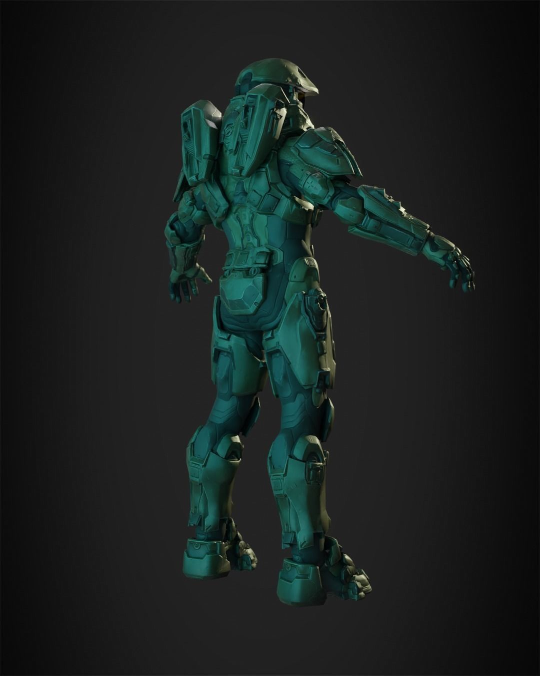 Halo 5 Master Chief full Armor for Cosplay 3D print model_8