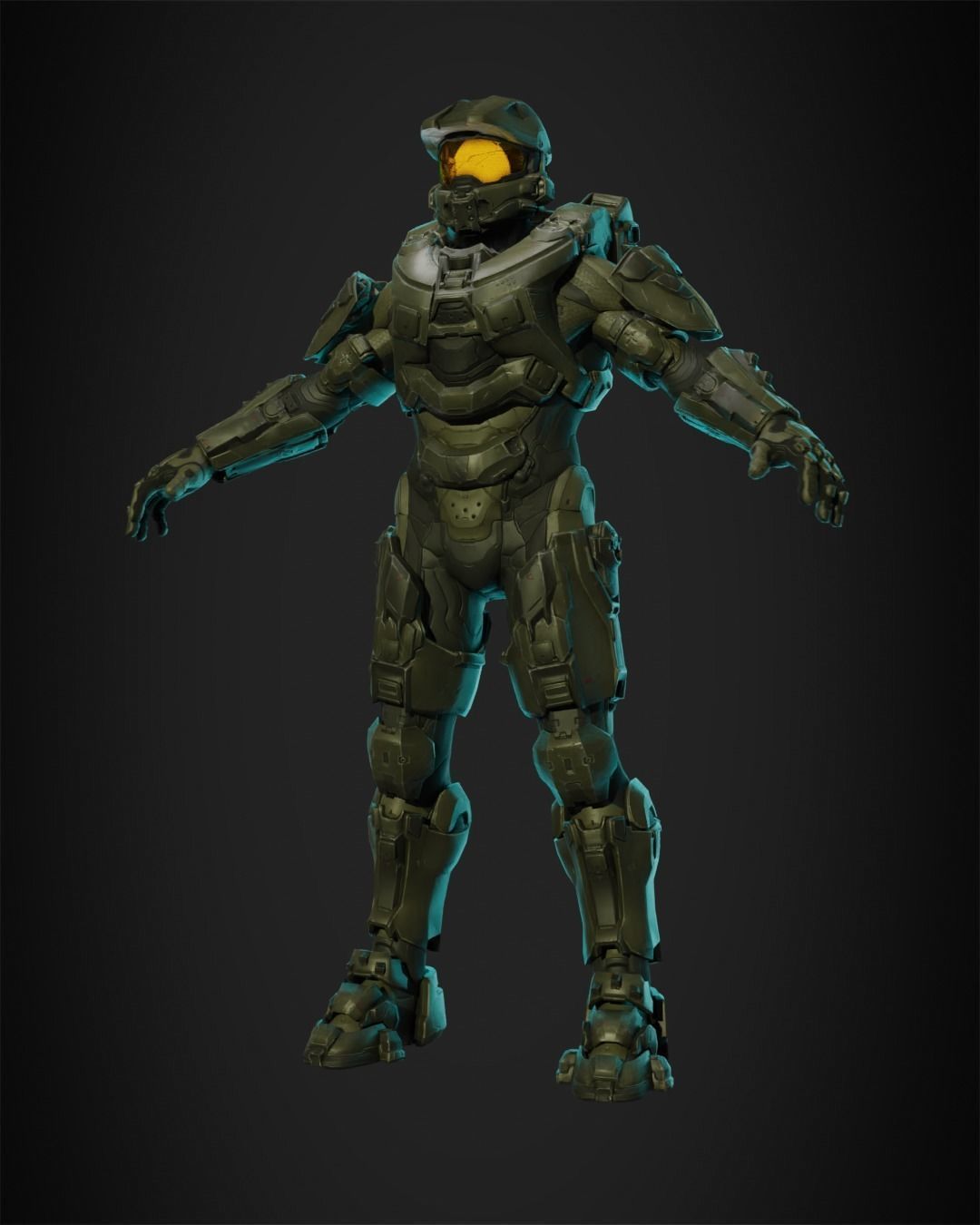 Halo 5 Master Chief full Armor for Cosplay 3D print model_3