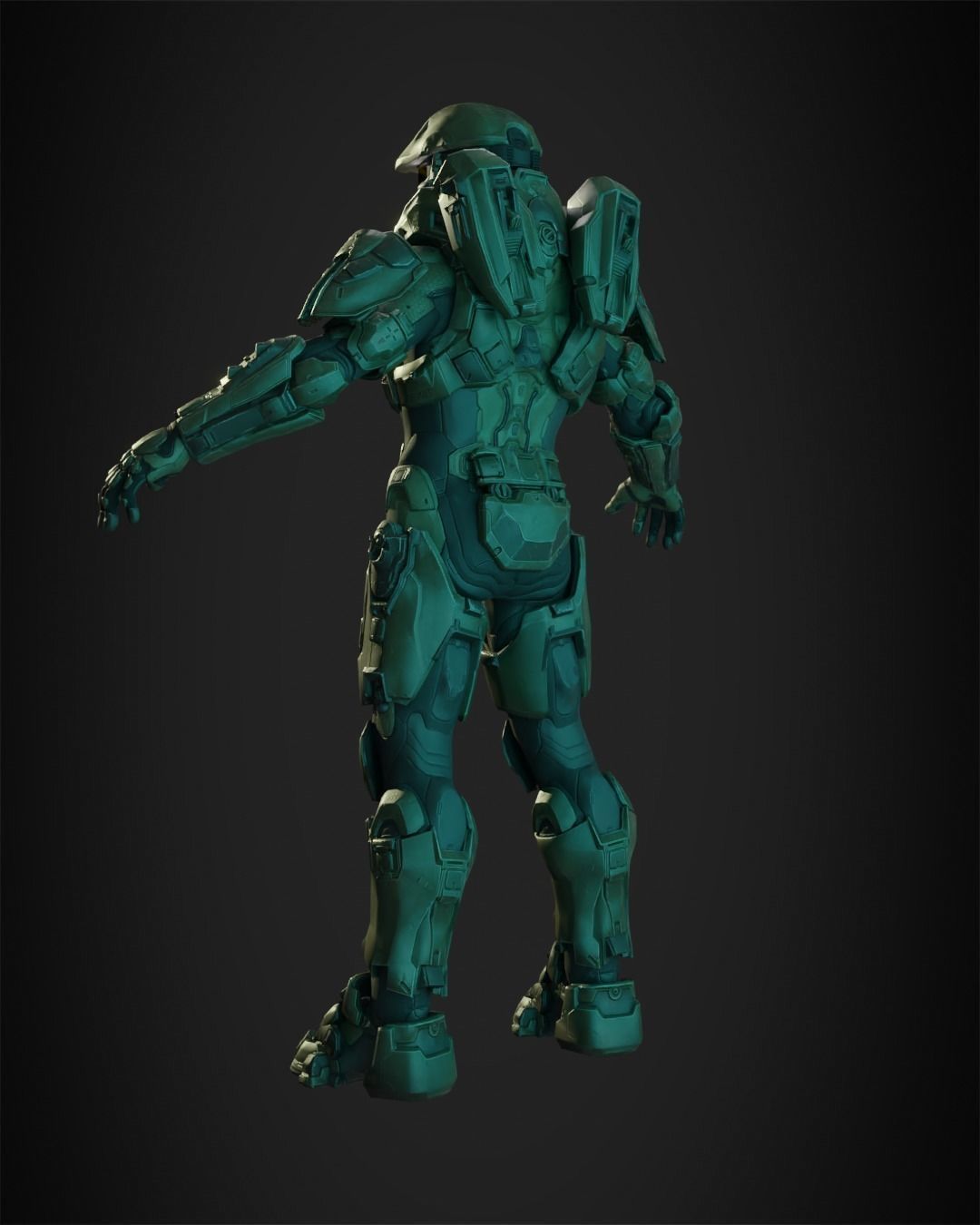 Halo 5 Master Chief full Armor for Cosplay 3D print model_5