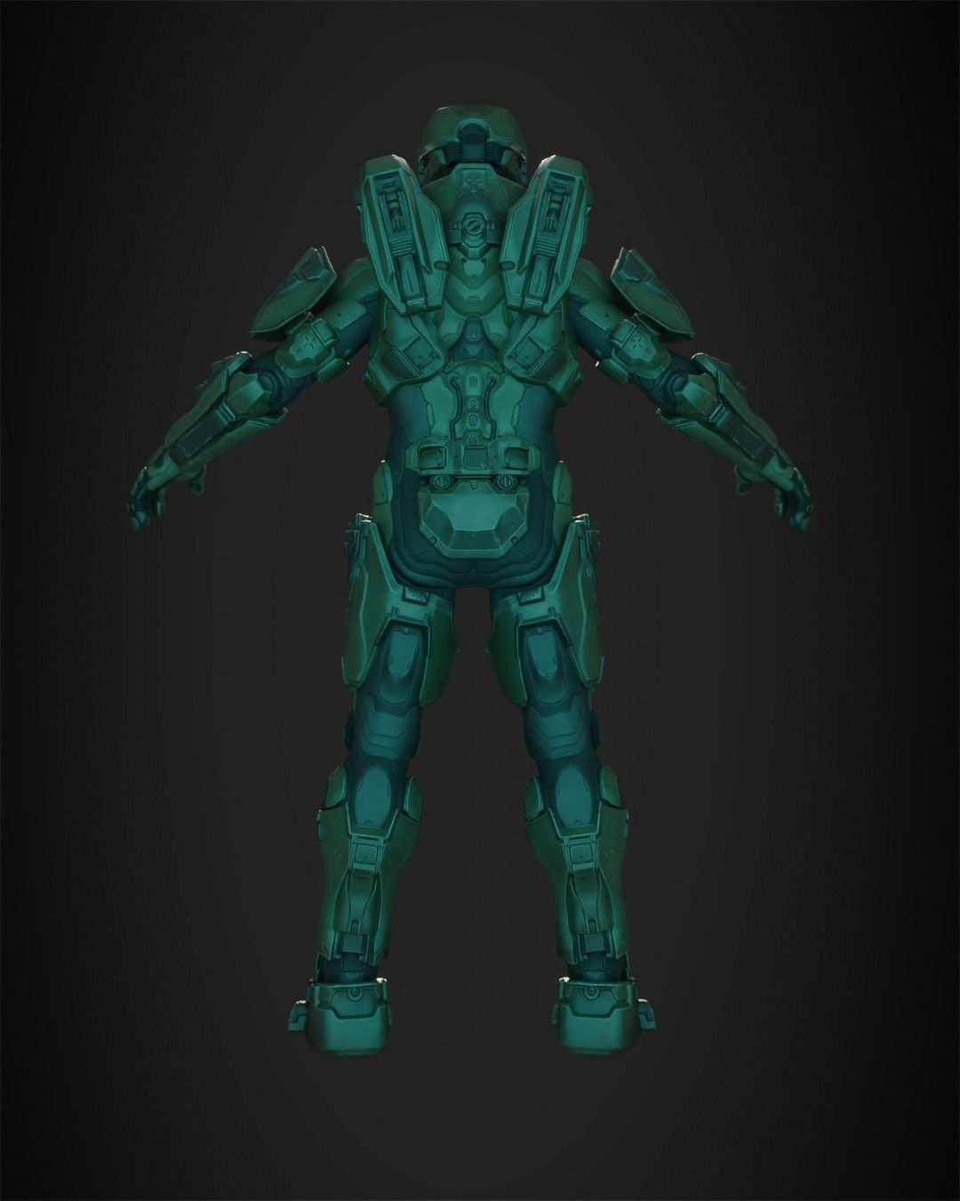 Halo 5 Master Chief full Armor for Cosplay 3D print model_7