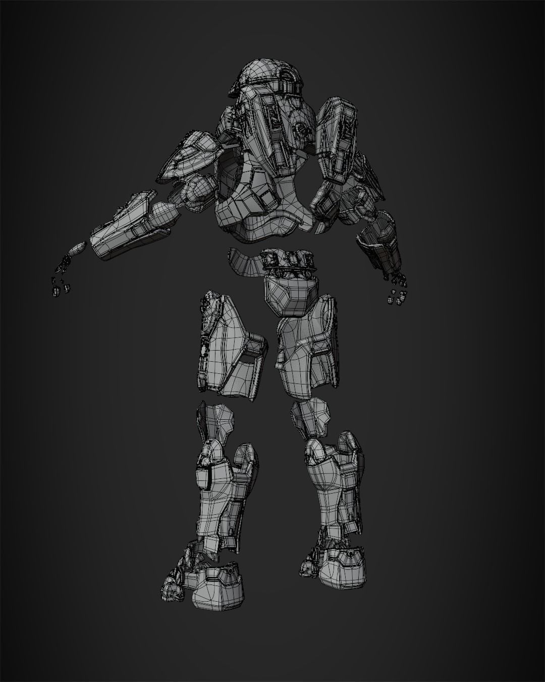 Halo 5 Master Chief full Armor for Cosplay 3D print model_16
