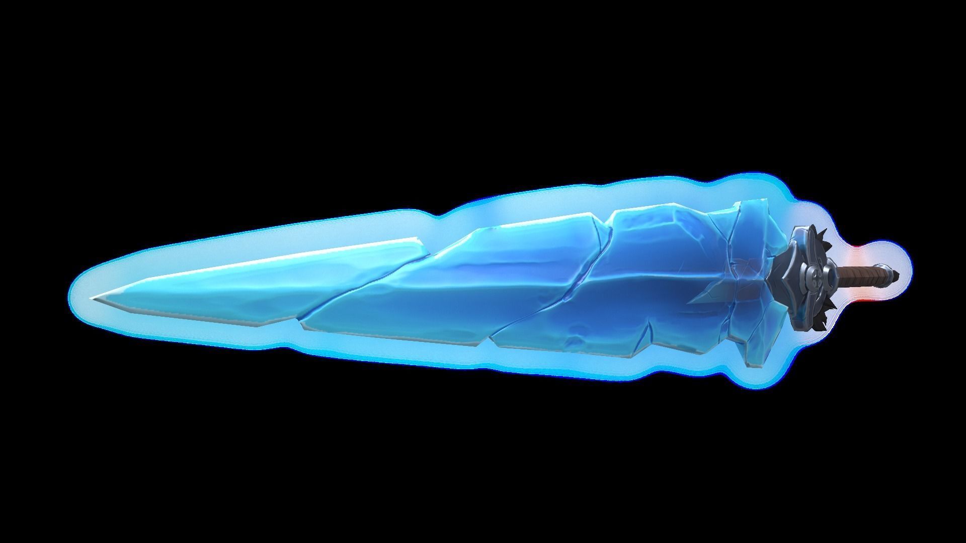 Crystal Sword Low-poly 3D model_6