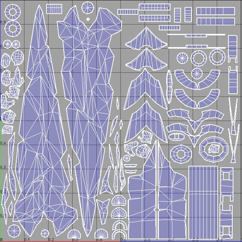 Crystal Sword Low-poly 3D model_10