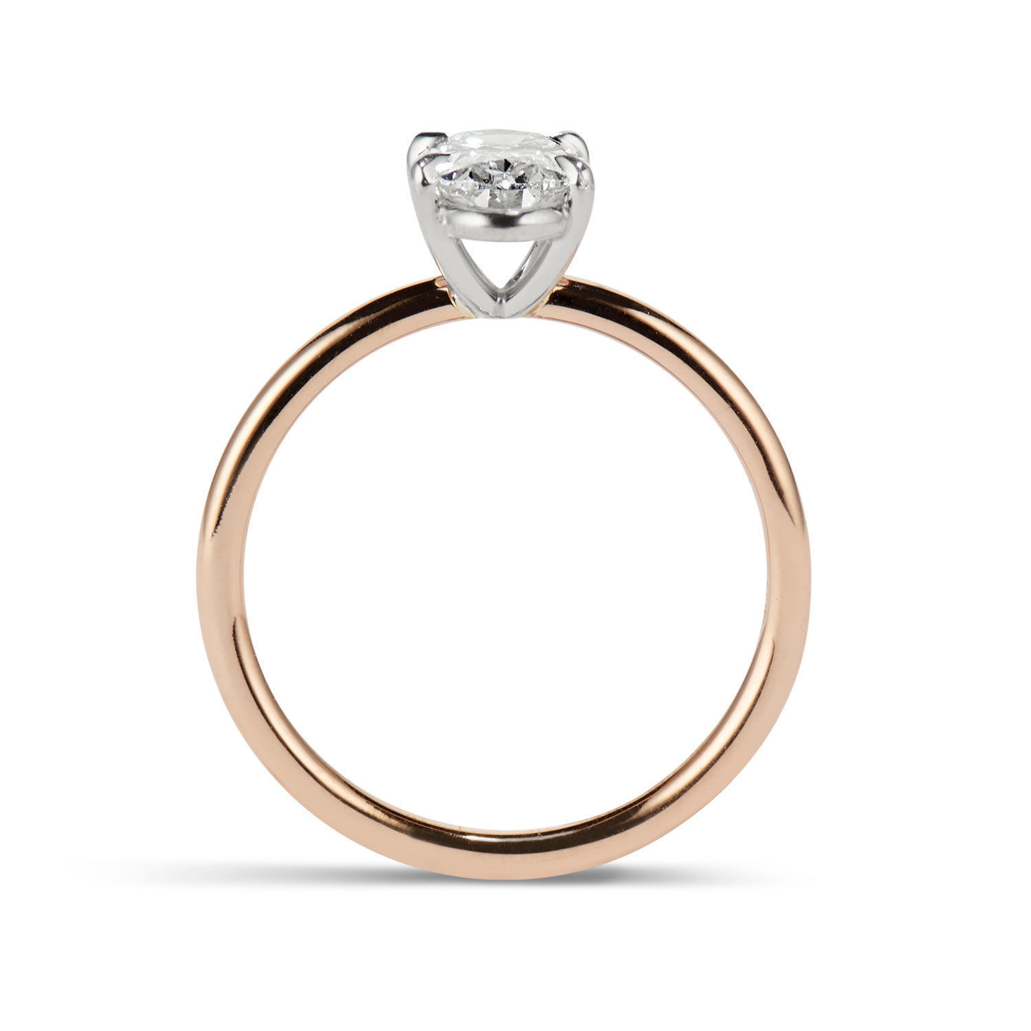 Oval solitaire ring 3D print model_4