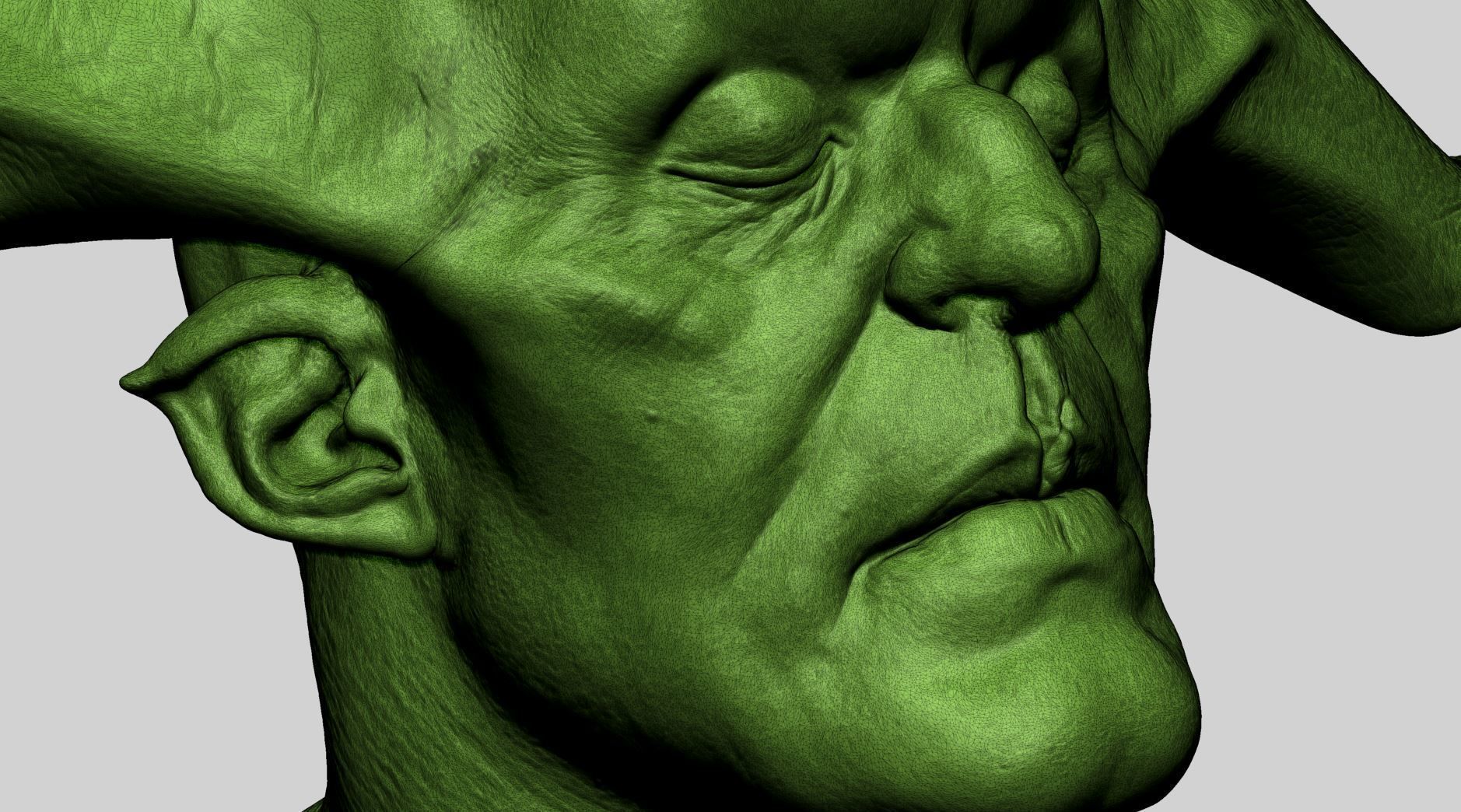 Creature Head Printable B 3D print model_8