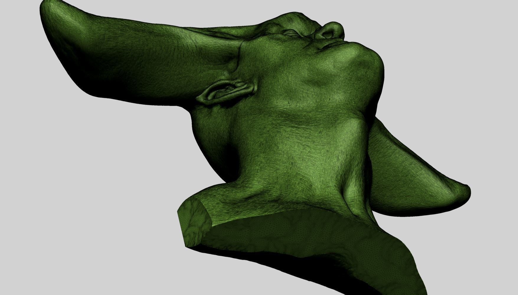 Creature Head Printable B 3D print model_10