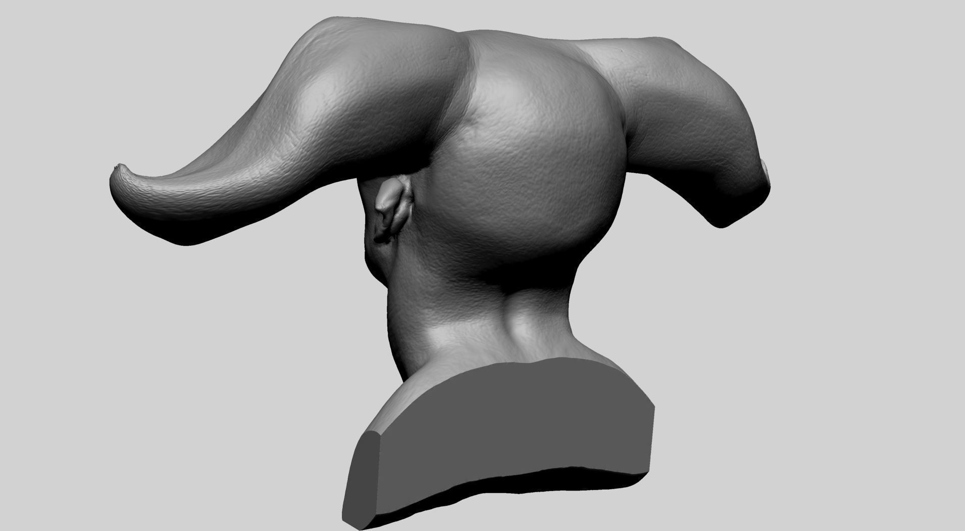 Creature Head Printable B 3D print model_4