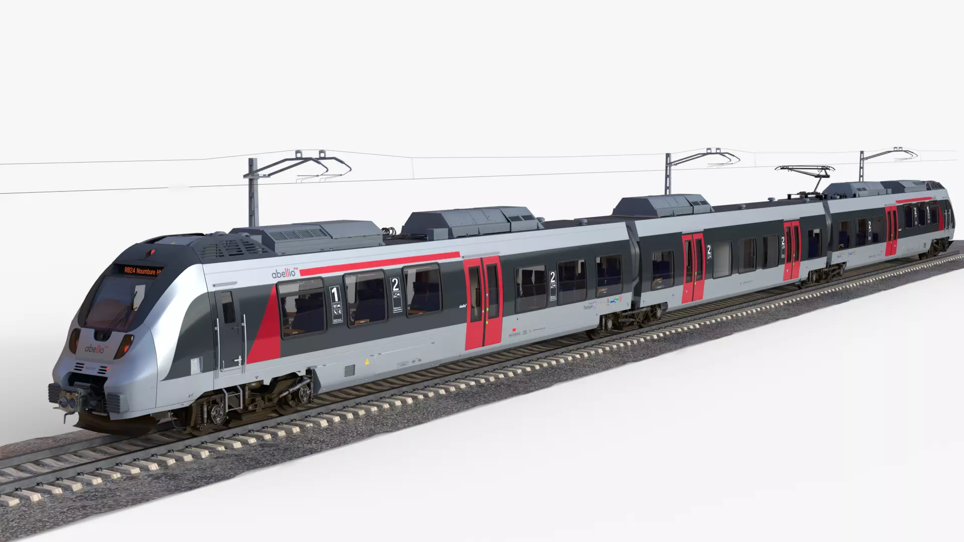 Bombardier TALENT 2 Train Abelio Low-poly 3D model_0