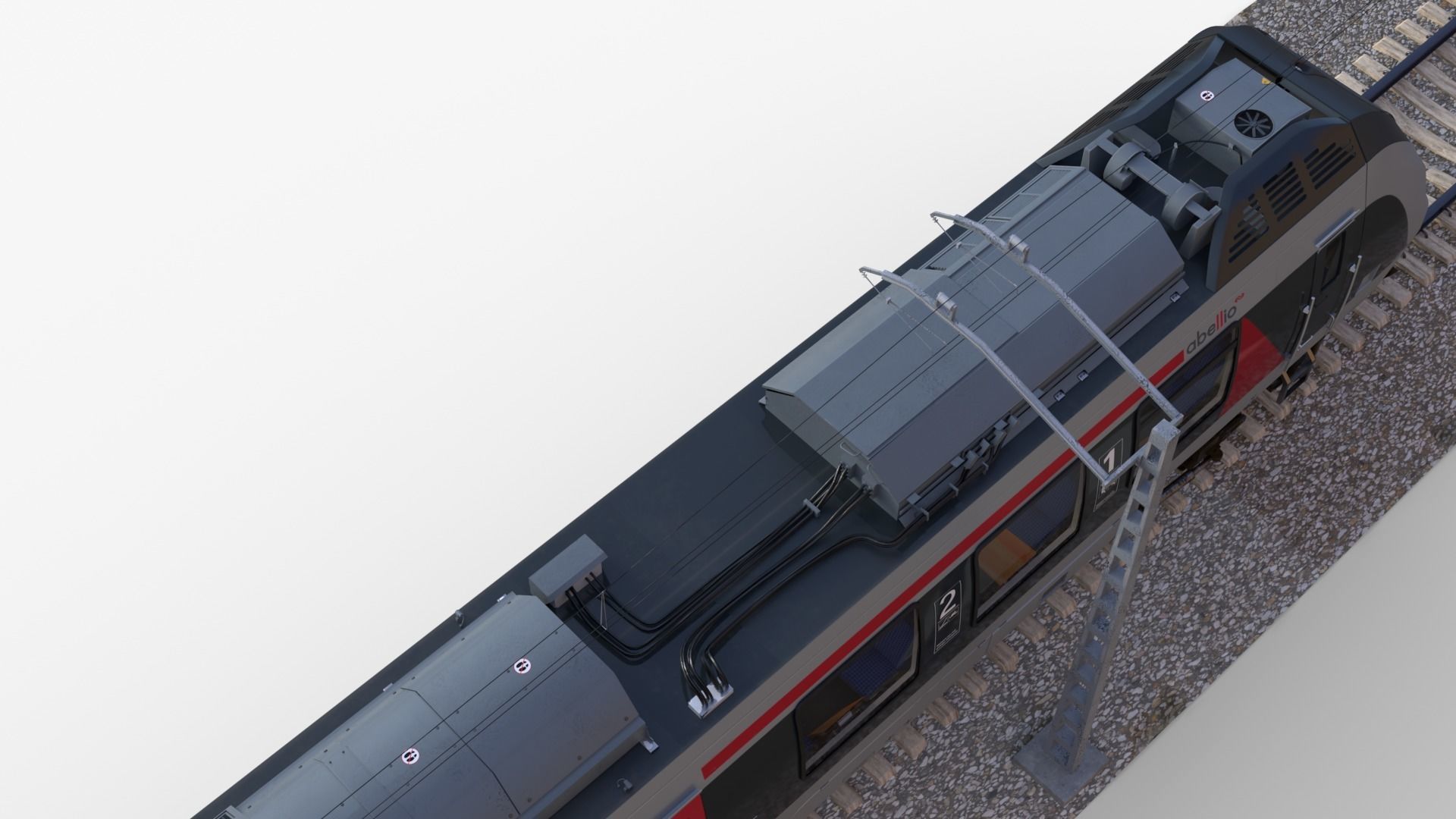Bombardier TALENT 2 Train Abelio Low-poly 3D model_4