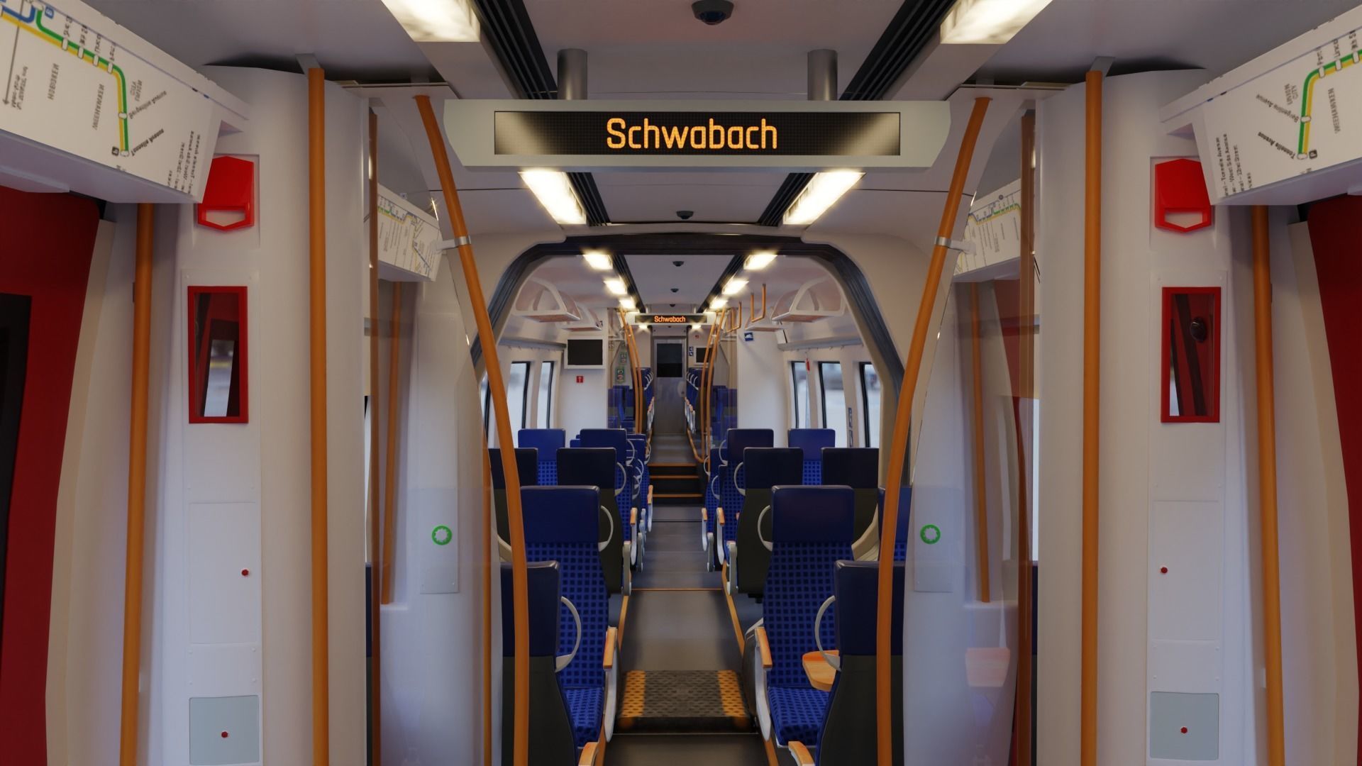 Bombardier TALENT 2 Train Abelio Low-poly 3D model_8