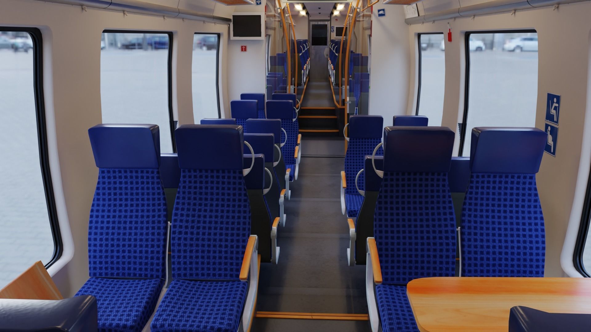 Bombardier TALENT 2 Train Abelio Low-poly 3D model_9