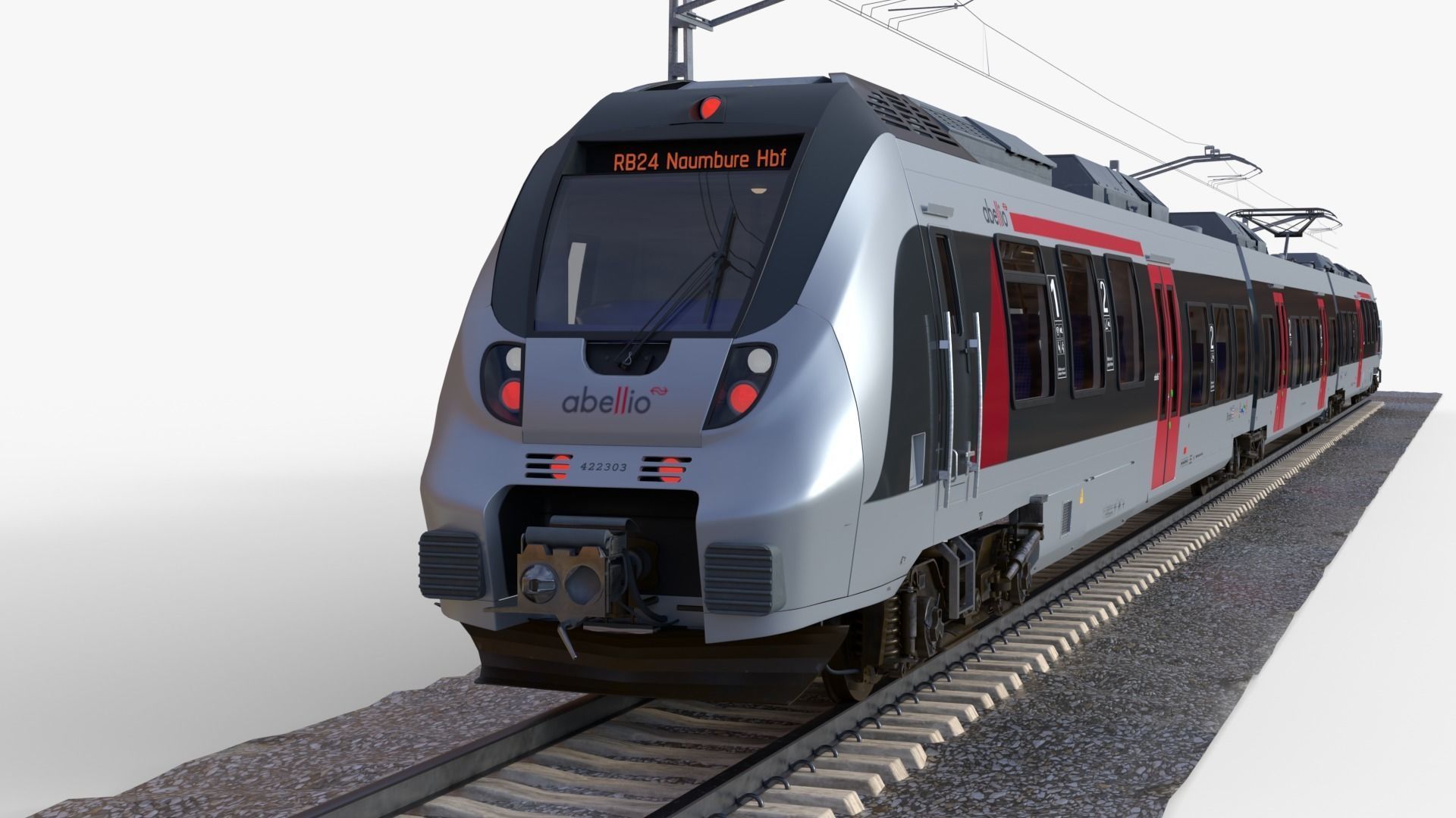 Bombardier TALENT 2 Train Abelio Low-poly 3D model_2