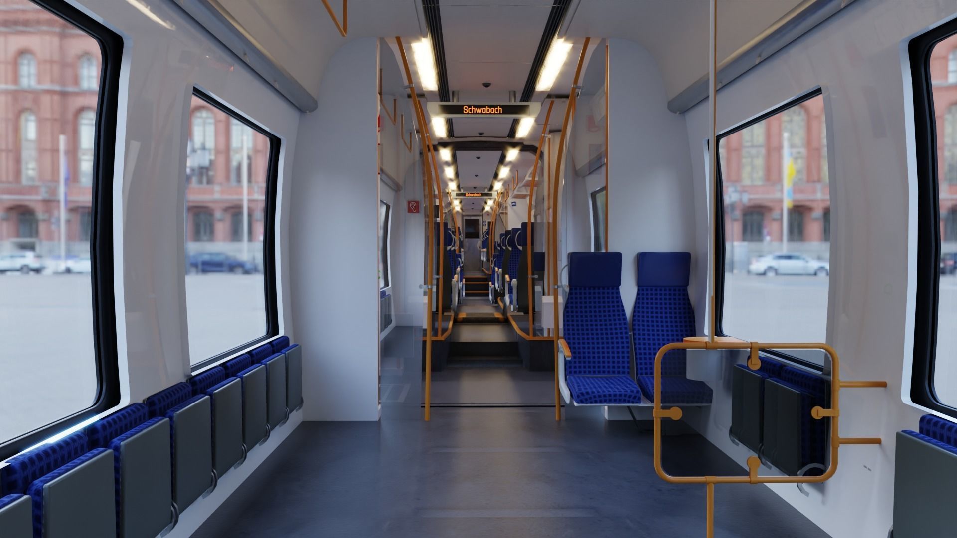 Bombardier TALENT 2 Train Abelio Low-poly 3D model_7