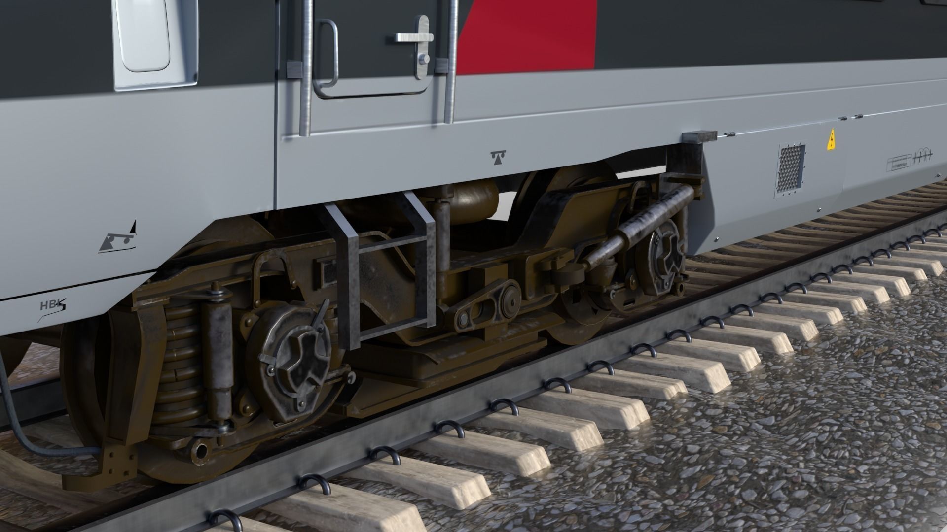 Bombardier TALENT 2 Train Abelio Low-poly 3D model_5